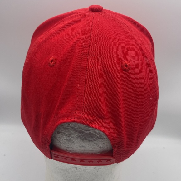100 ROUNDZ Men’s Red White SnapBack Cap - Picture 3 of 6